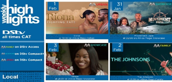 DSTV WEEKLY HIGHLIGHTS 28 January – 3 February 2022